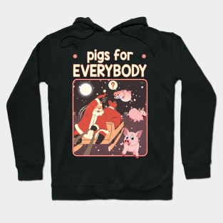 Pigs for everybody - Santa Clause Gift. Hoodie